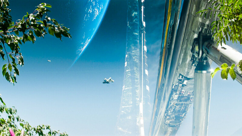 Space Station with Earth