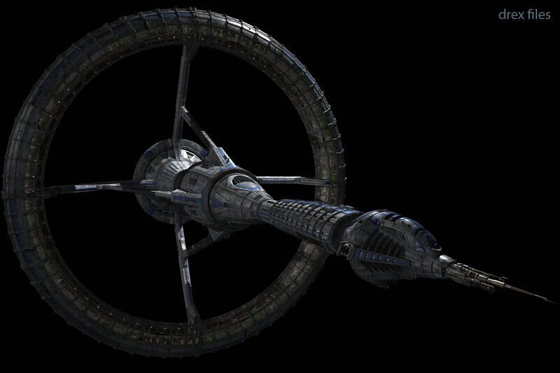 space station with ring structure