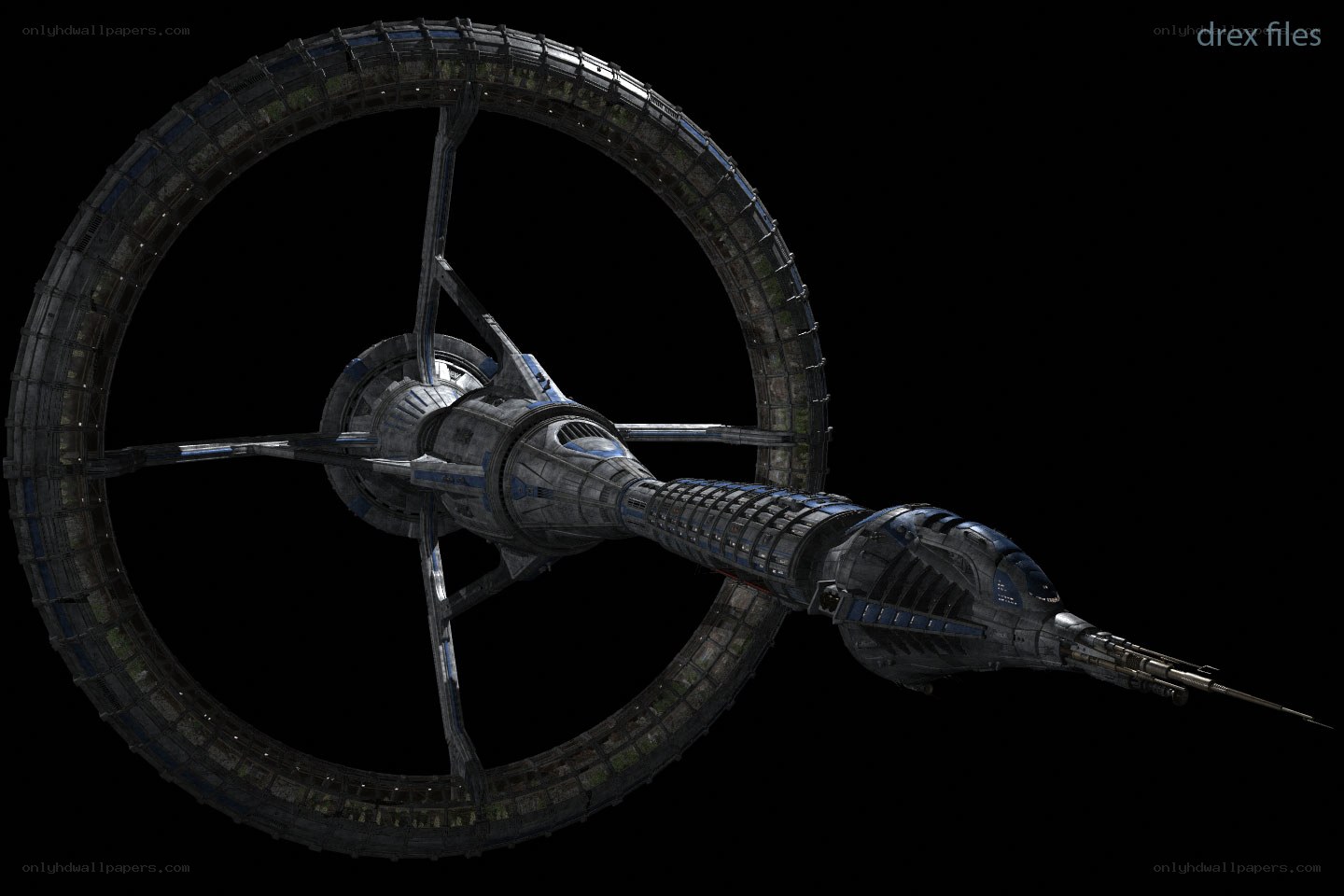 space station with ring structure