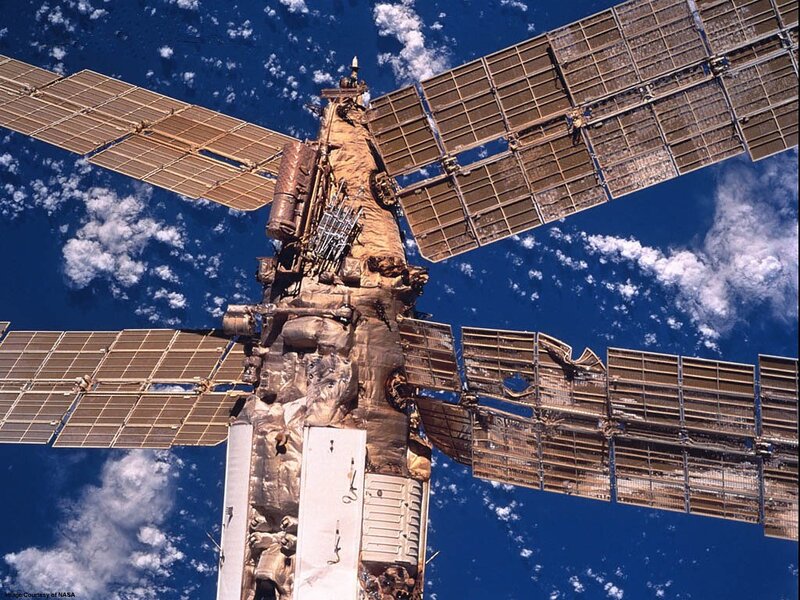 Space Station with Solar Panels