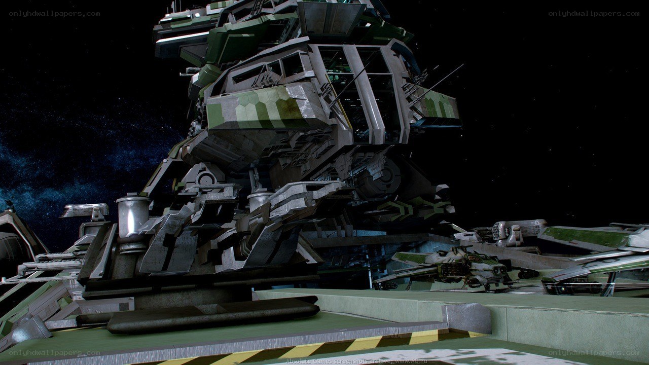 space station wreckage in orbit