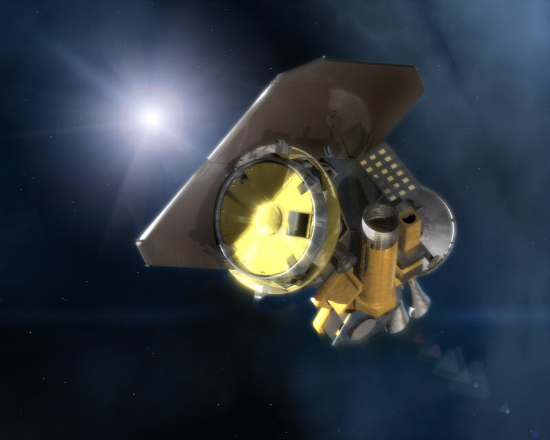 space telescope in orbit