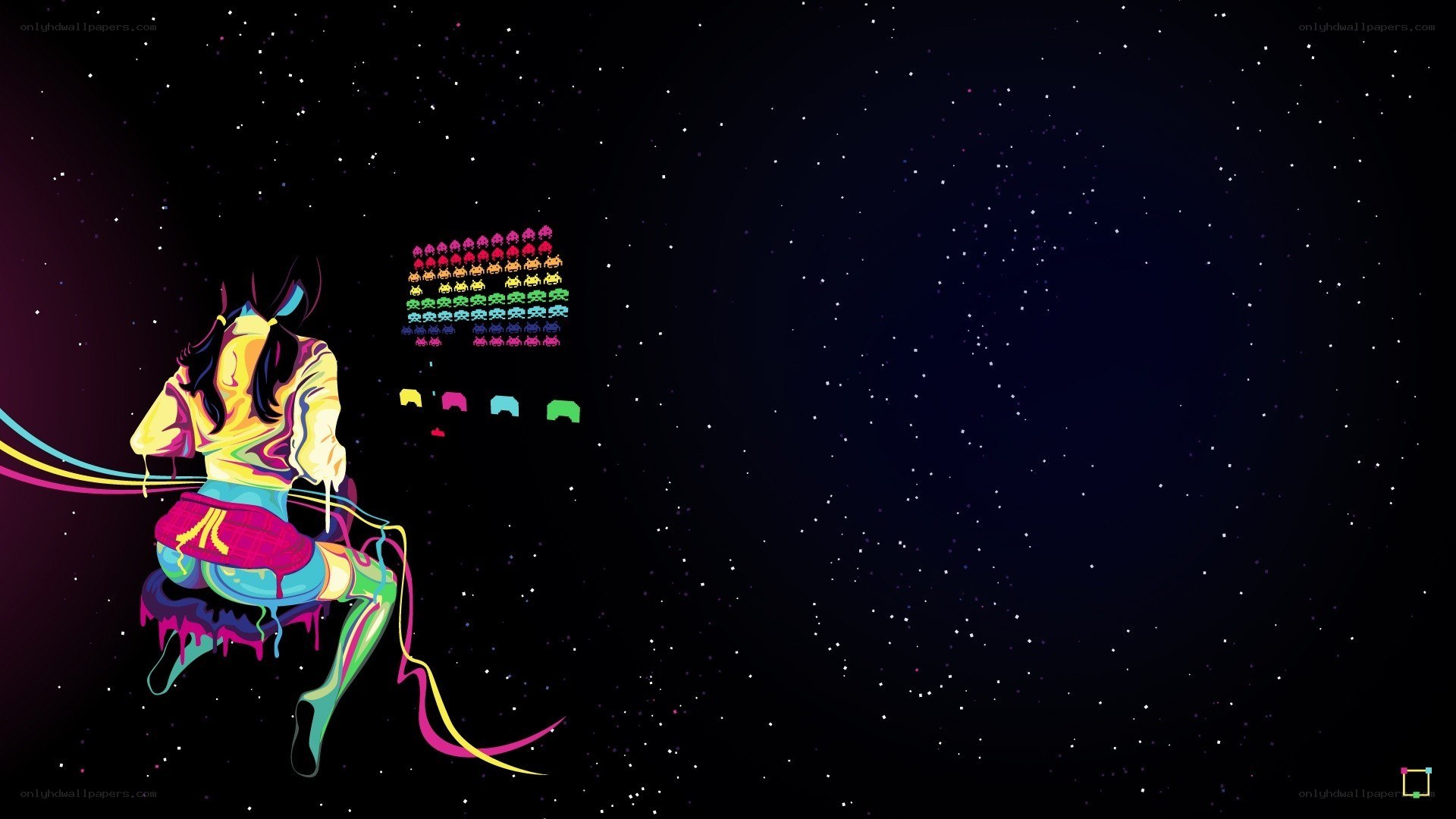 space-themed game art