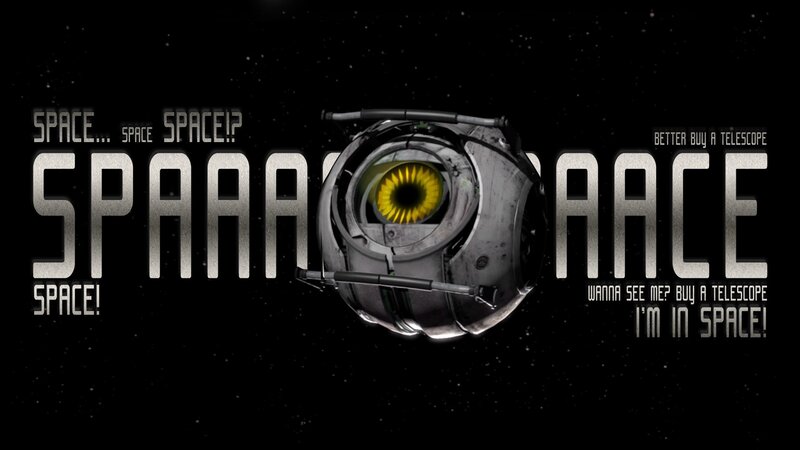 Space-themed promotional graphic