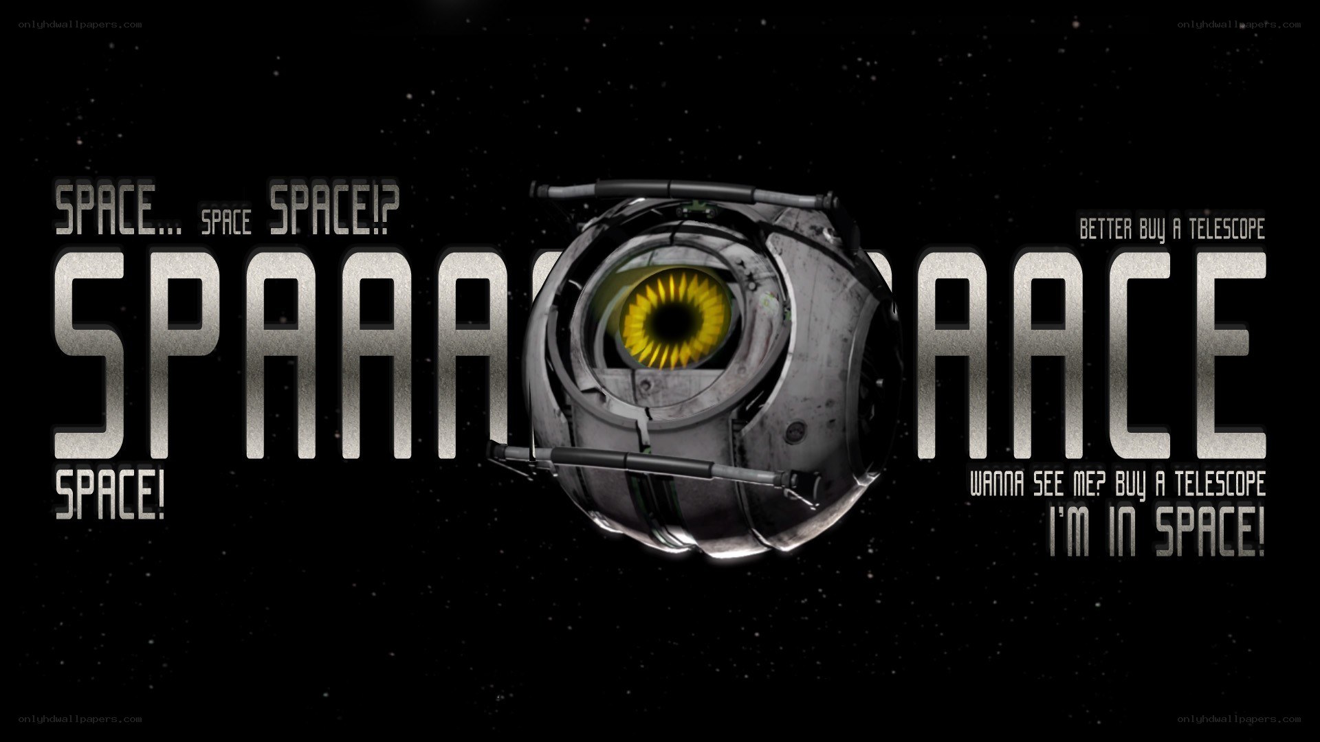 Space-themed promotional graphic