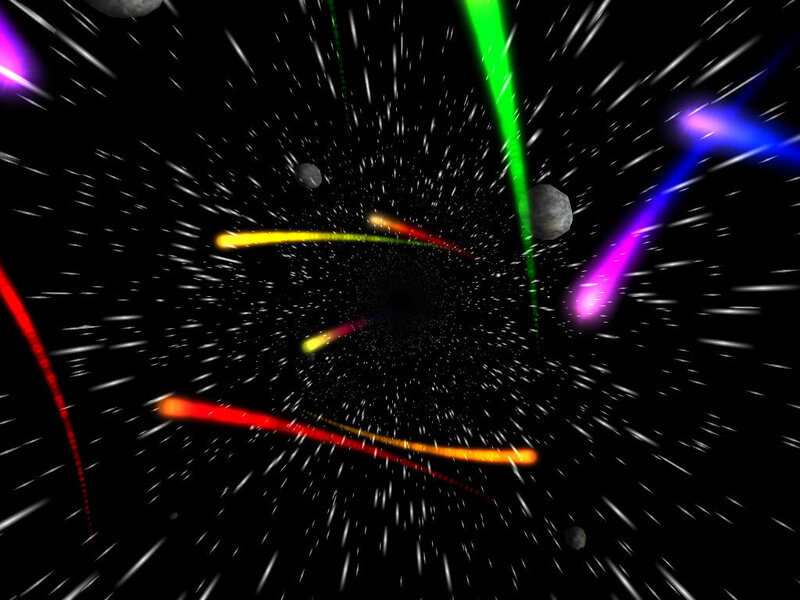 space travel animation