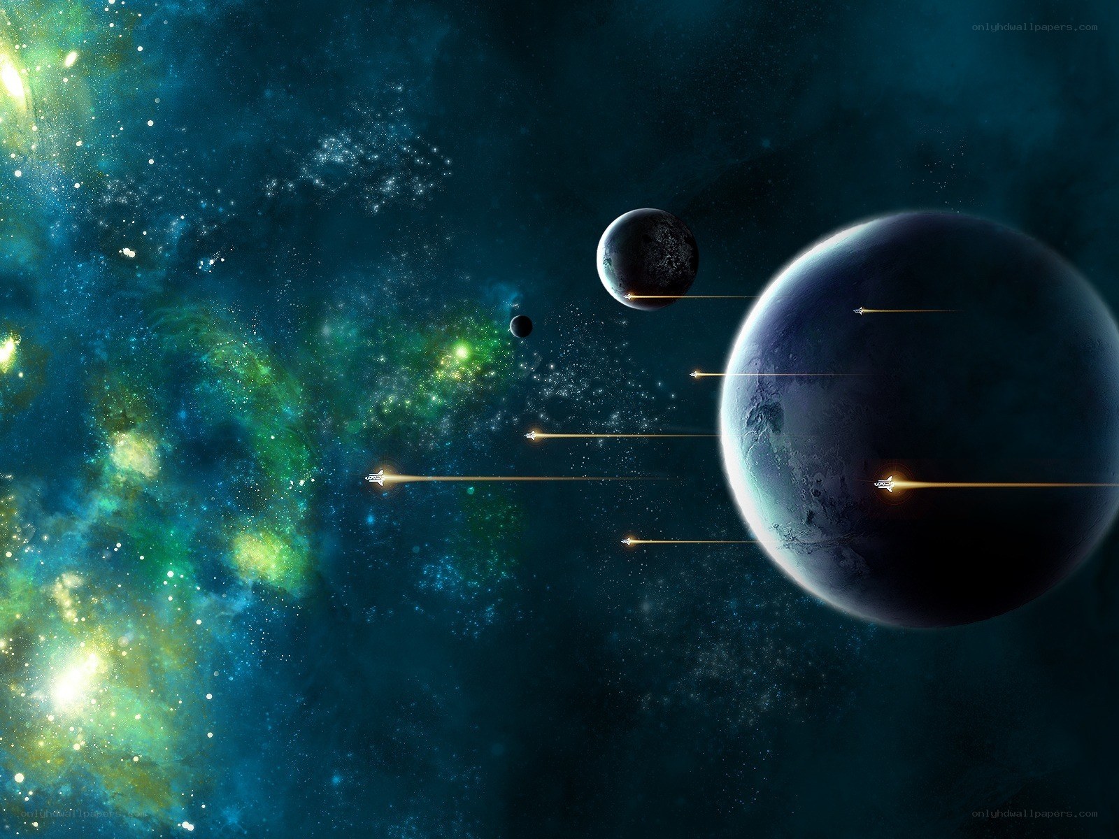 Space travel near alien planets