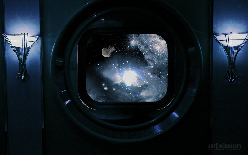 space view from a spacecraft