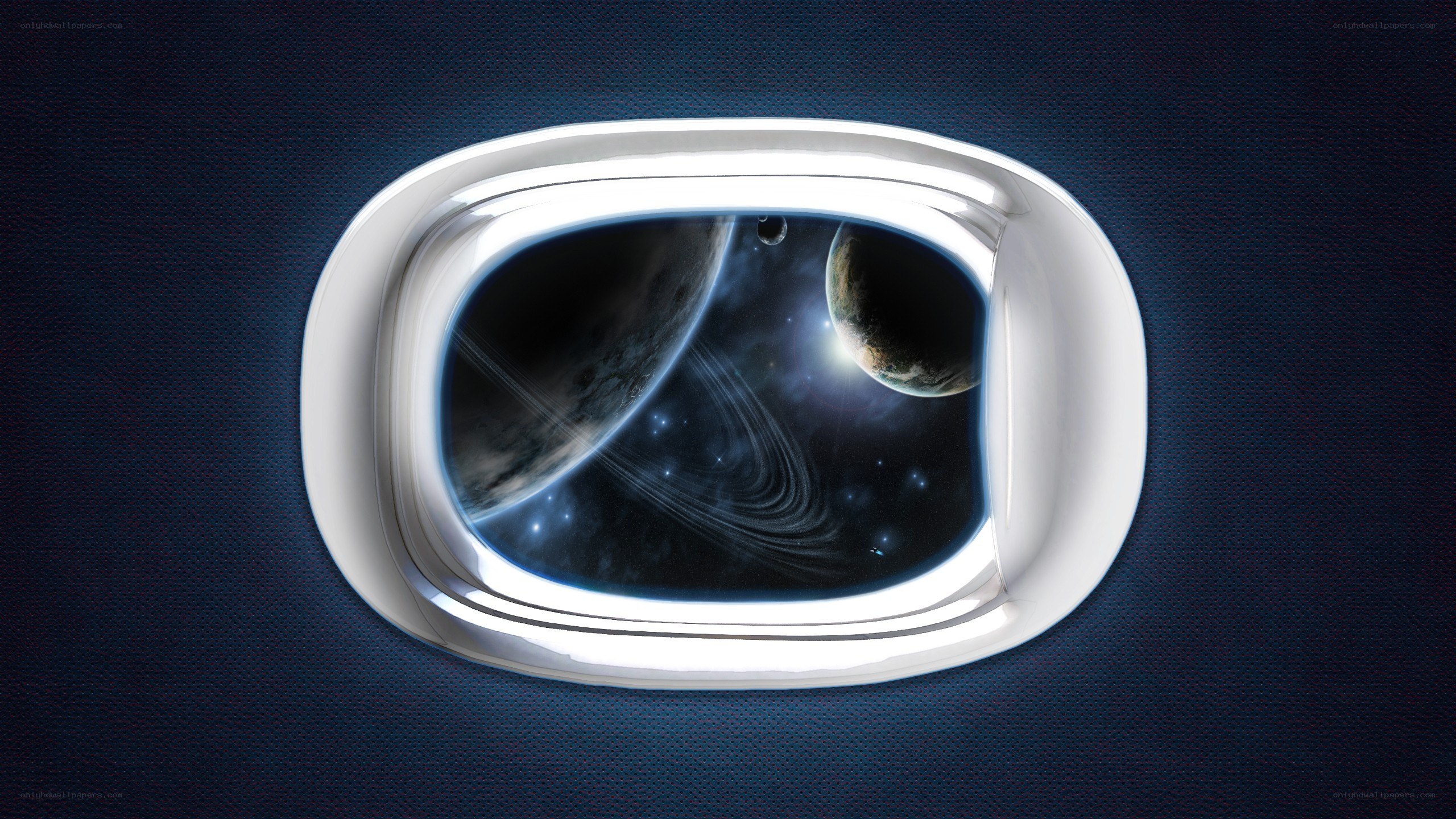 space view from airplane window
