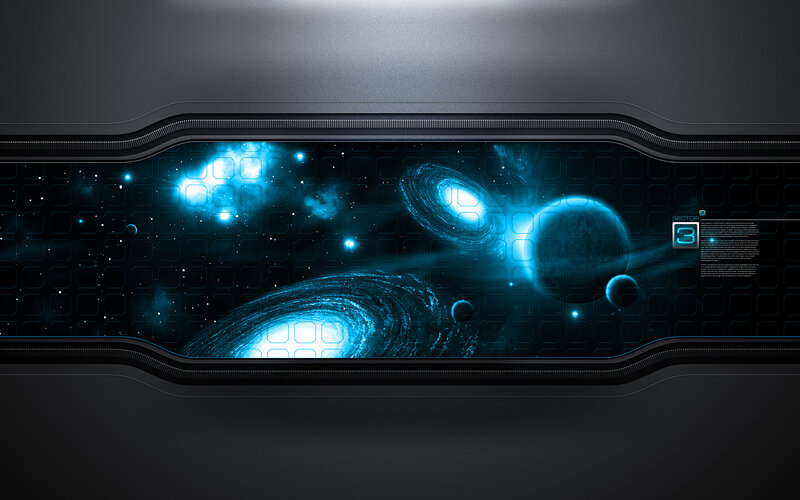 Space View from Spaceship