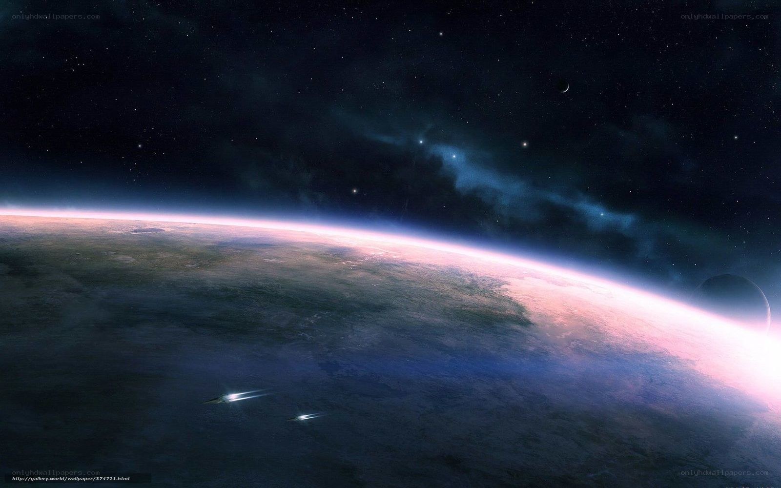 Space view of a planet