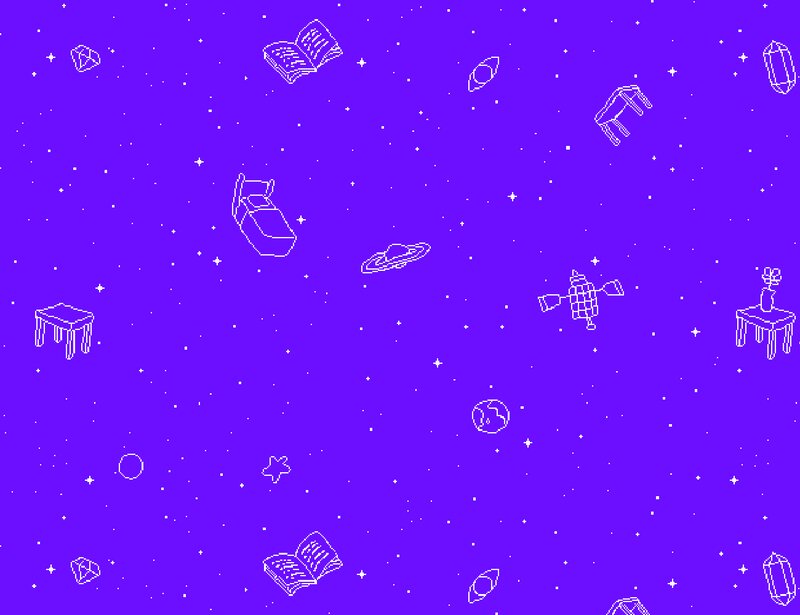 Space with Floating Objects