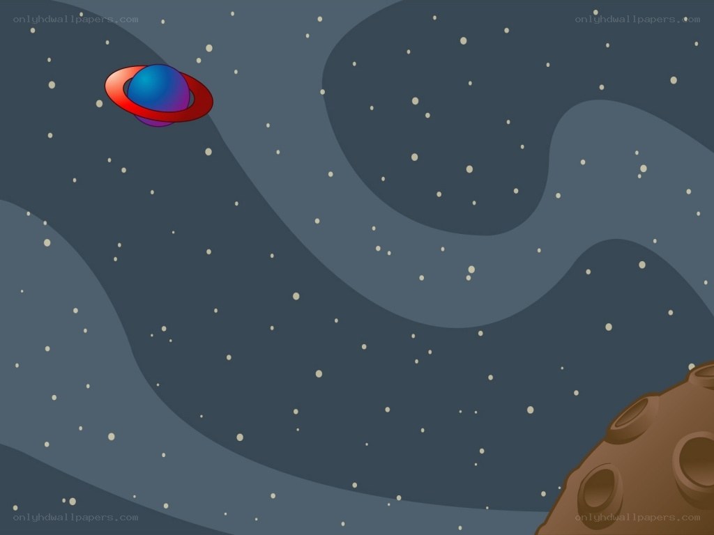 space with planet and stars