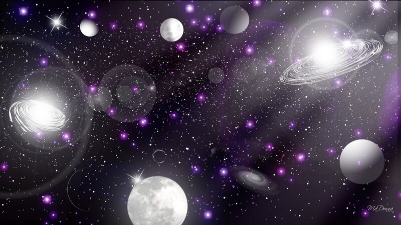 Space with Planets and Galaxies