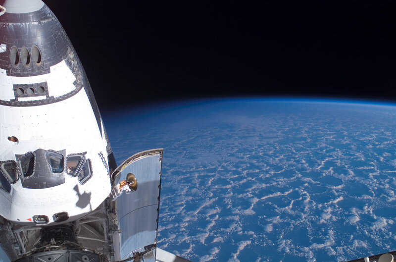 Spacecraft above Earth
