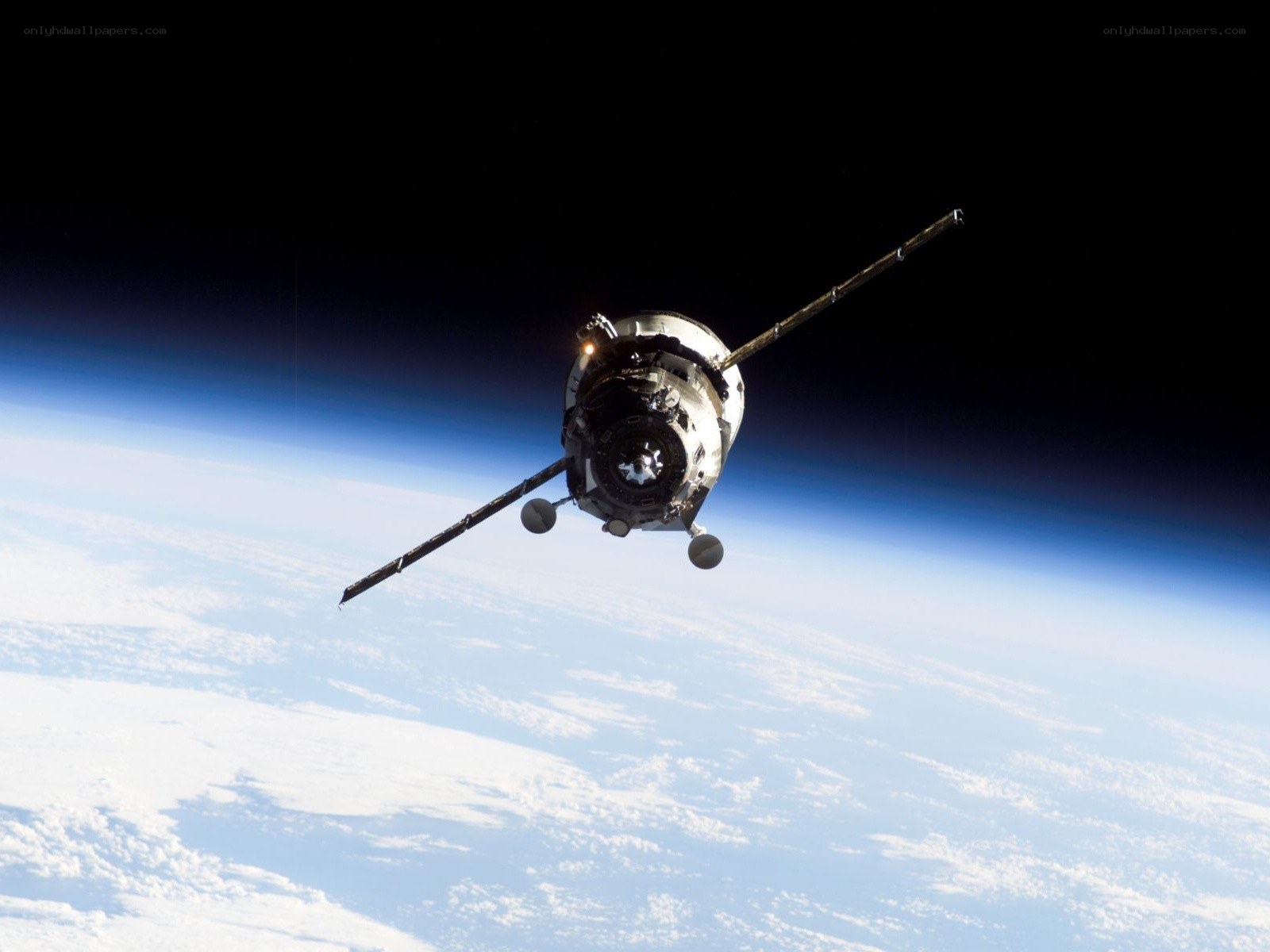 spacecraft above earth
