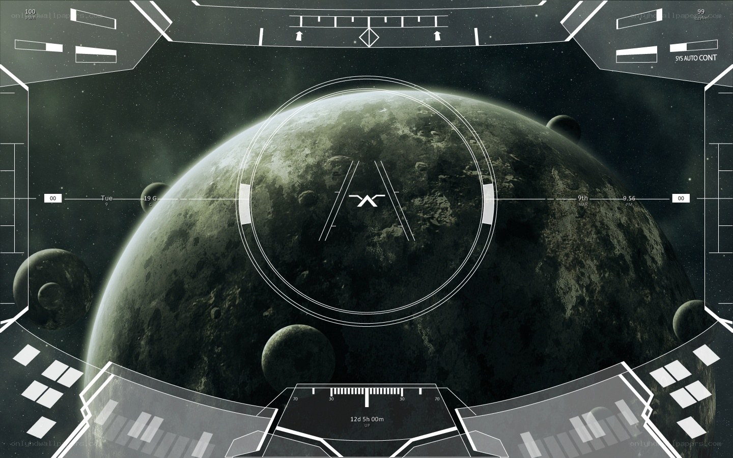 spacecraft approaching planet