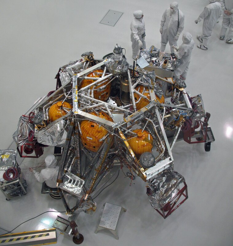 Spacecraft assembly in clean room