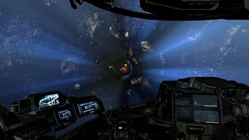 spacecraft cockpit view