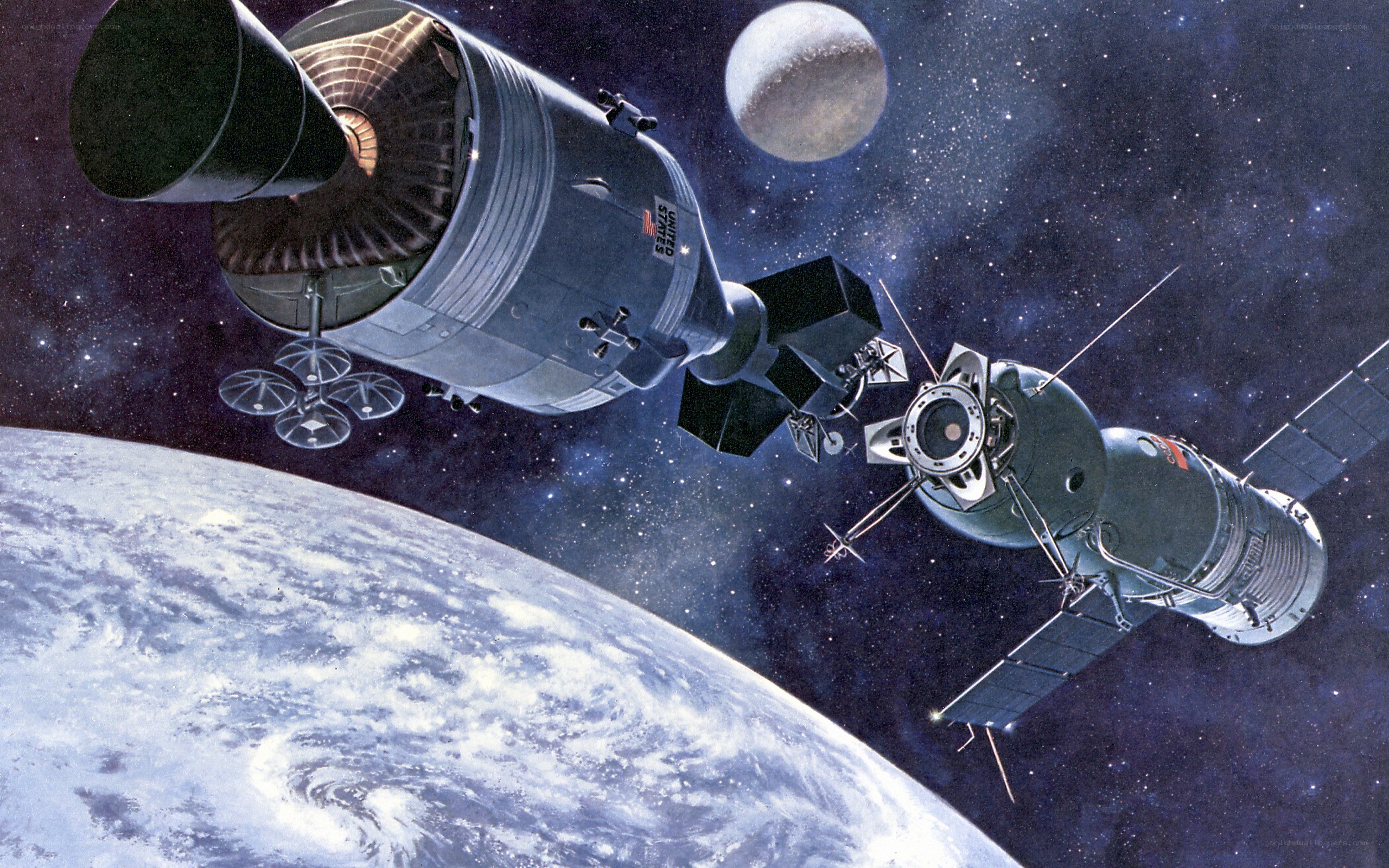 Spacecraft docking in orbit