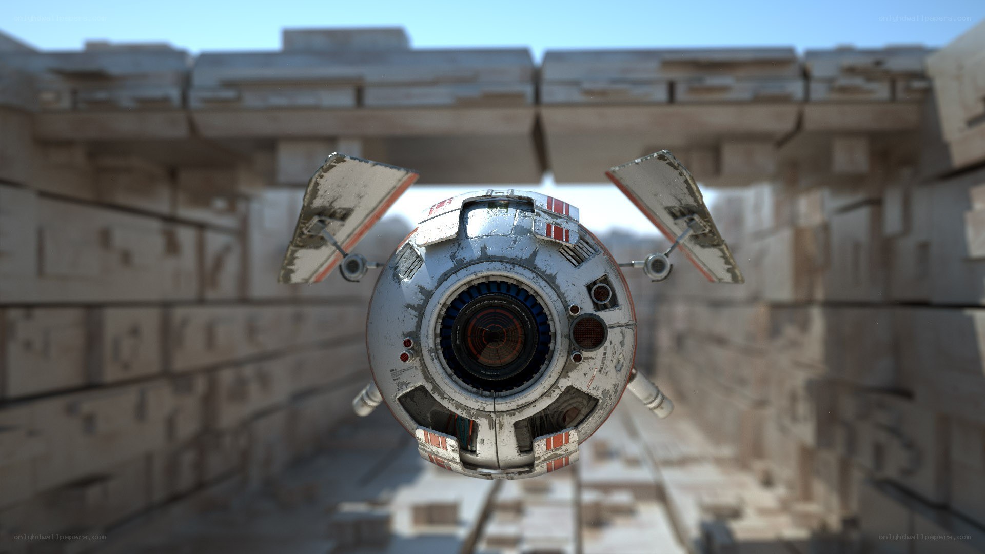 spacecraft in ancient ruins