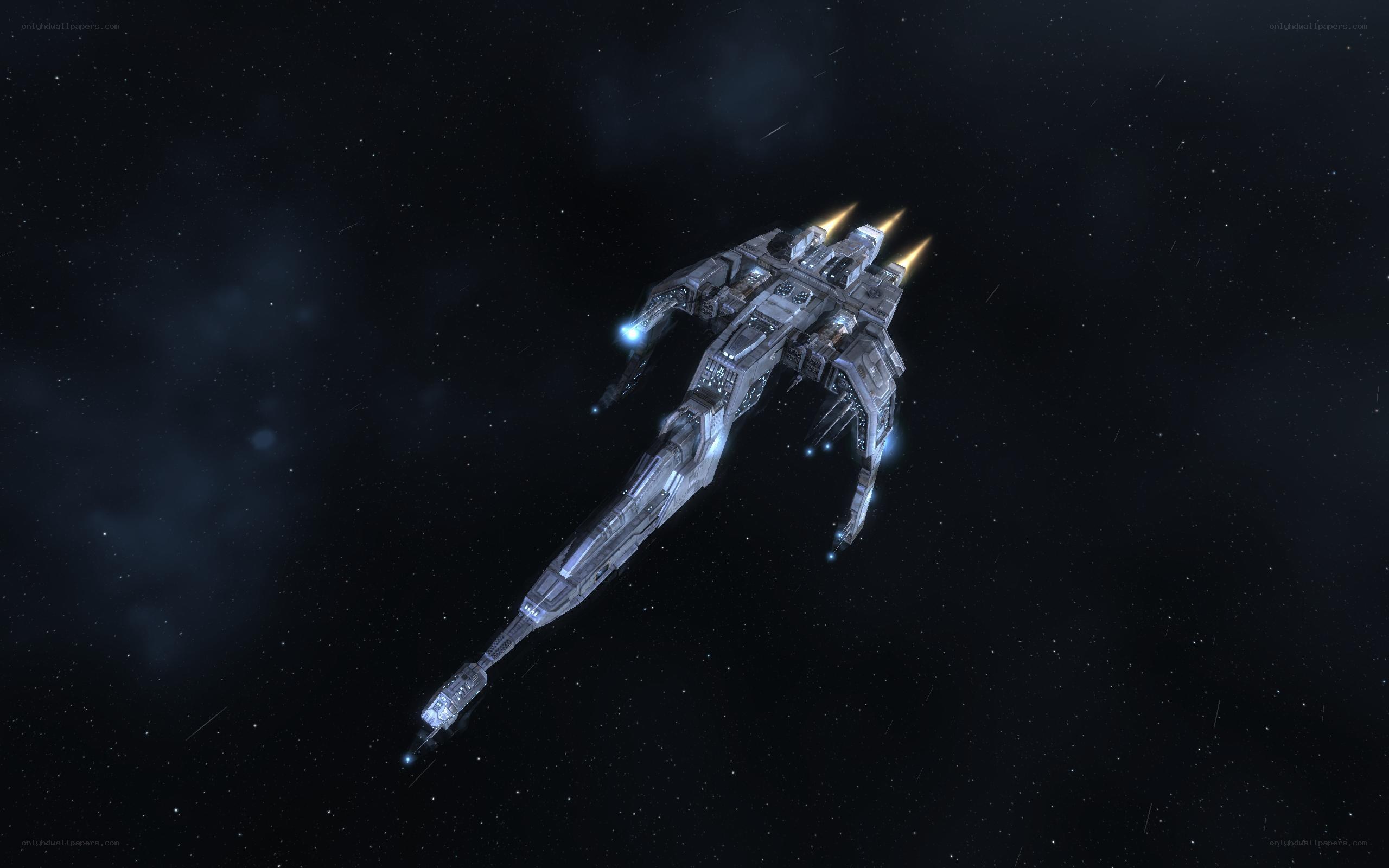 spacecraft in deep space