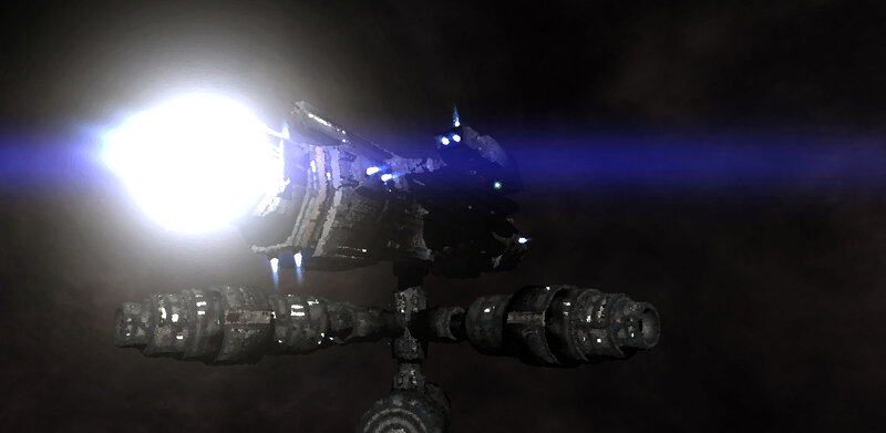 spacecraft in deep space