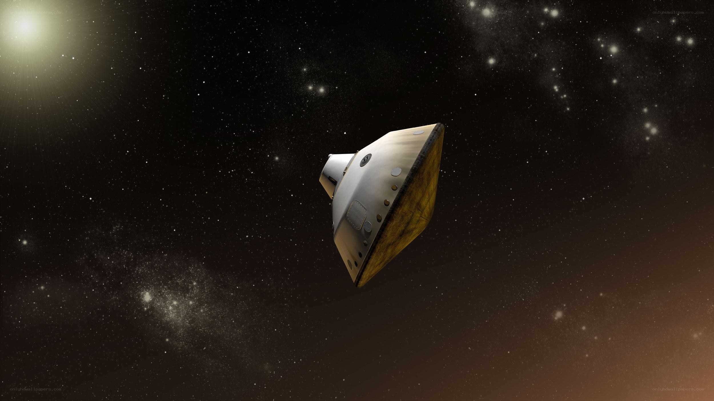 spacecraft in deep space