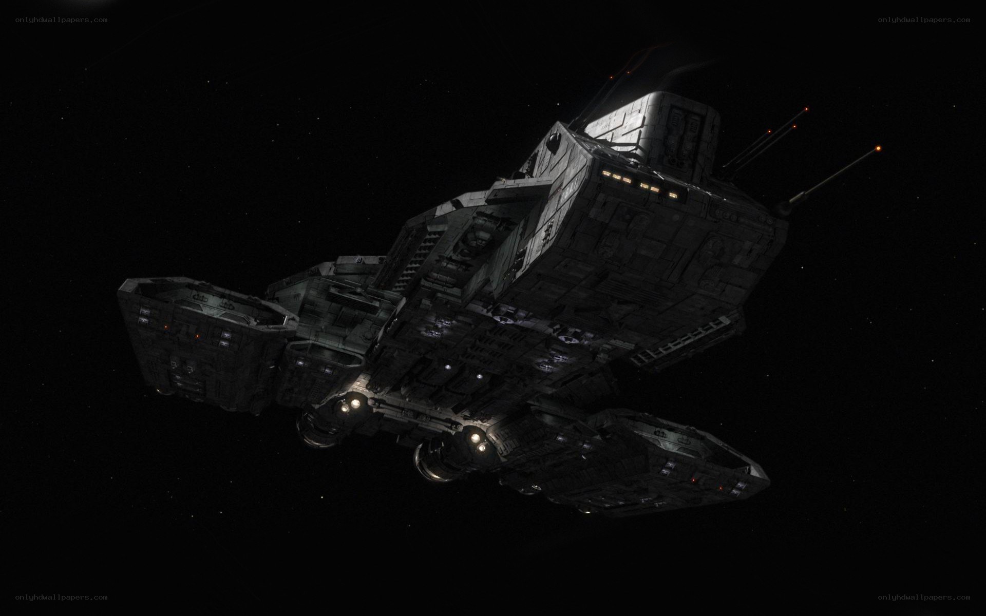 spacecraft in deep space