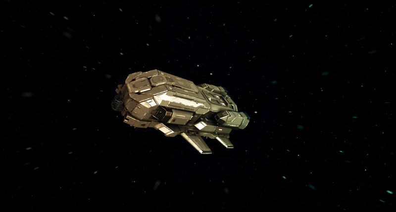 Spacecraft in Deep Space — Black, Dark, Night