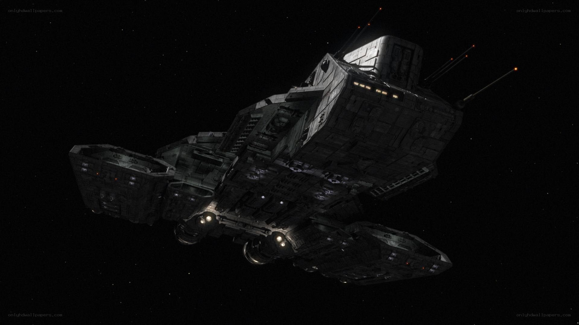 spacecraft in deep space