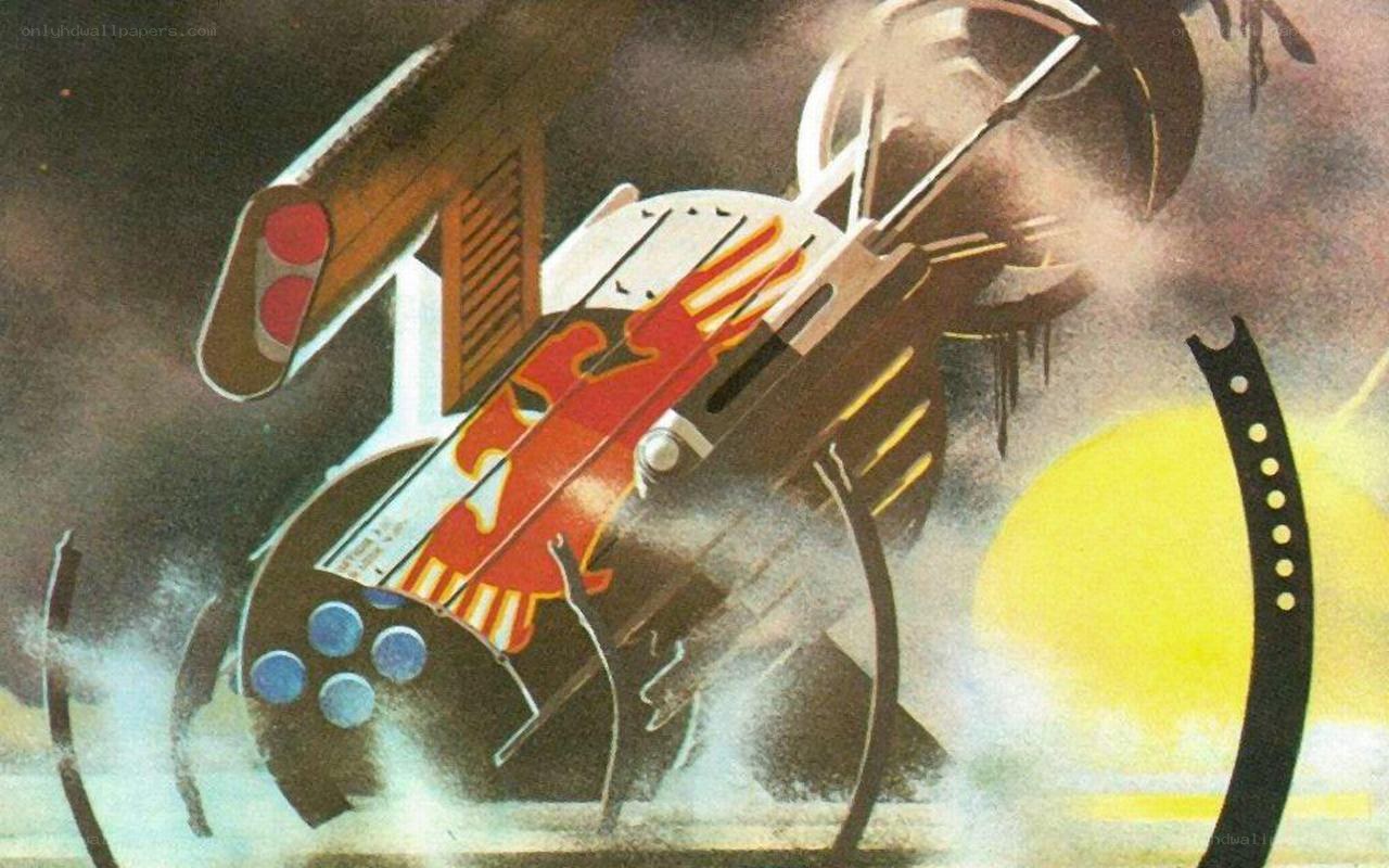 spacecraft in fiery descent