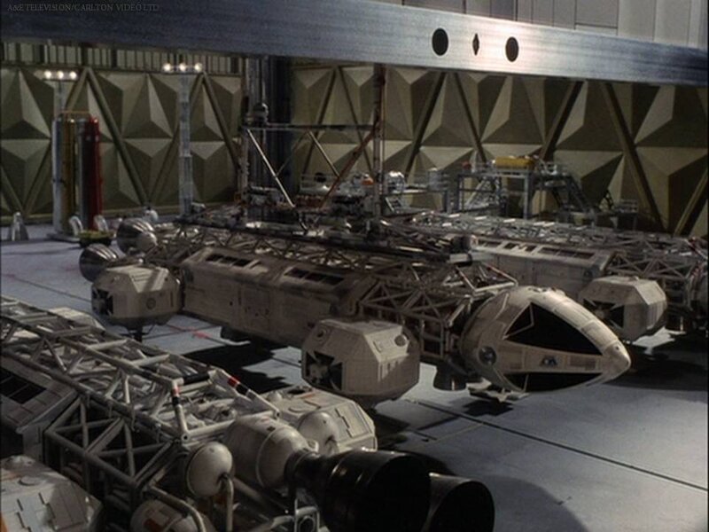 Spacecraft in Hangar — Gray