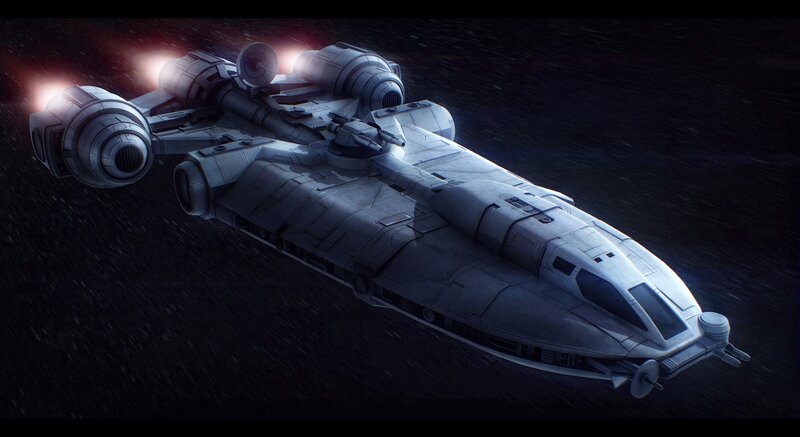 Spacecraft in Motion — Gray