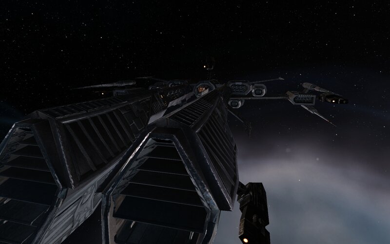 spacecraft in orbit
