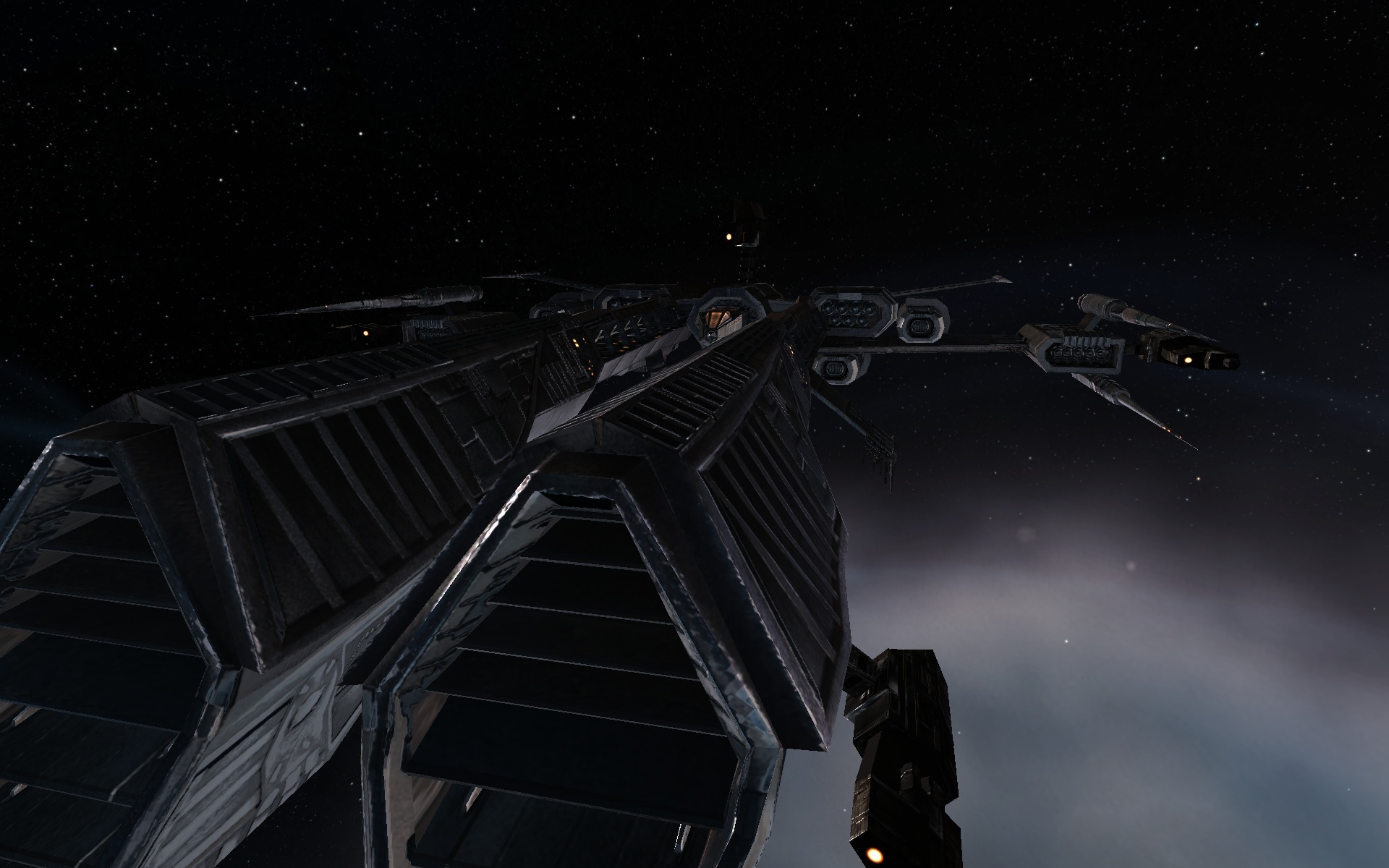 spacecraft in orbit