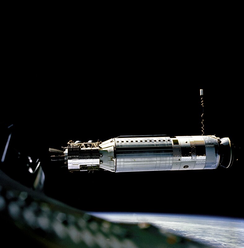 Spacecraft in Orbit — Black, Dramatic, Photograph, Earth