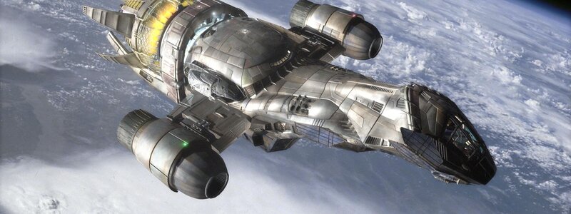 Spacecraft in Orbit — Gray