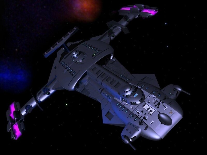 Spacecraft in Outer Space