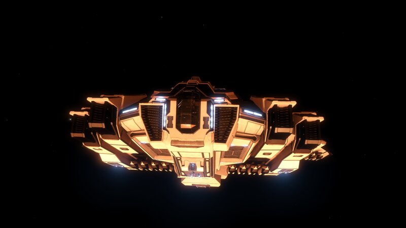 Spacecraft in Space — Black, Dark, Night