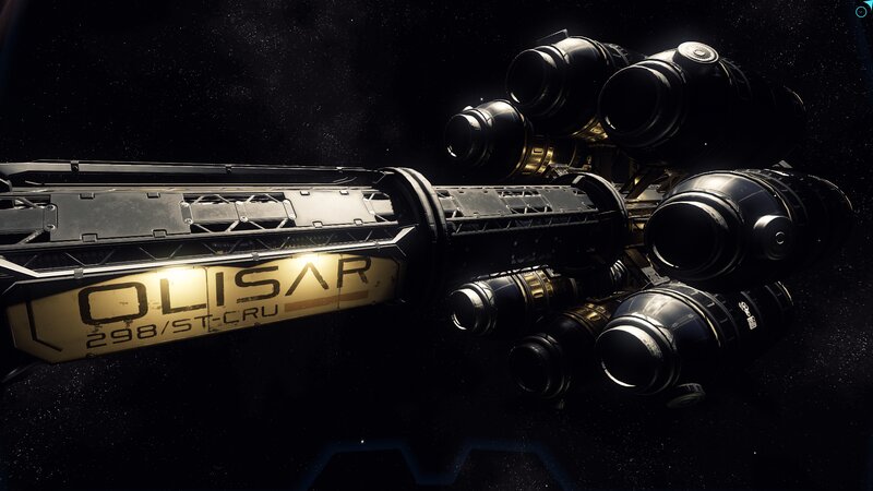 Spacecraft in Space — Black, Dramatic, Night, Digital Art