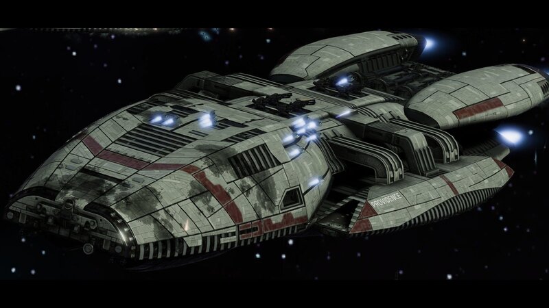 Spacecraft in Space — Gray, Dramatic