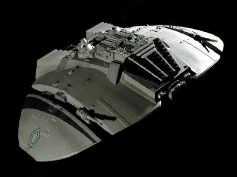 Spacecraft in Space — Gray