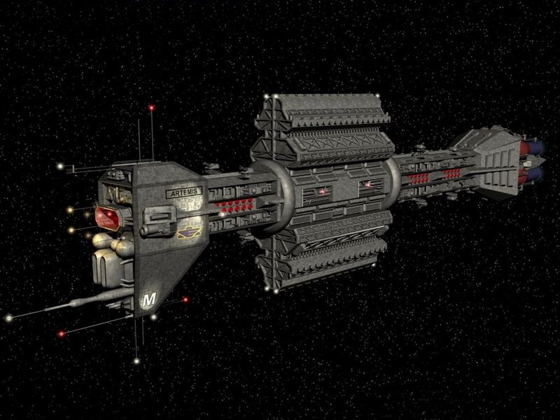 Spacecraft in Space