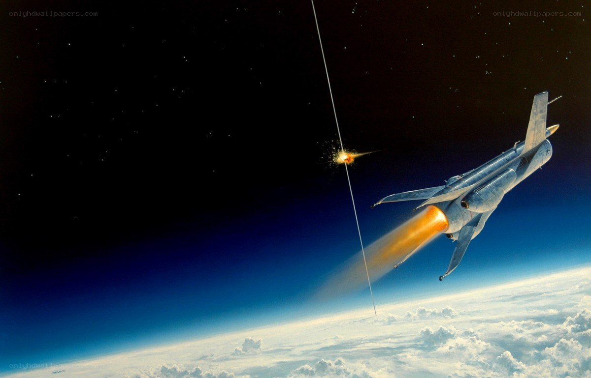 Spacecraft intercepting missile