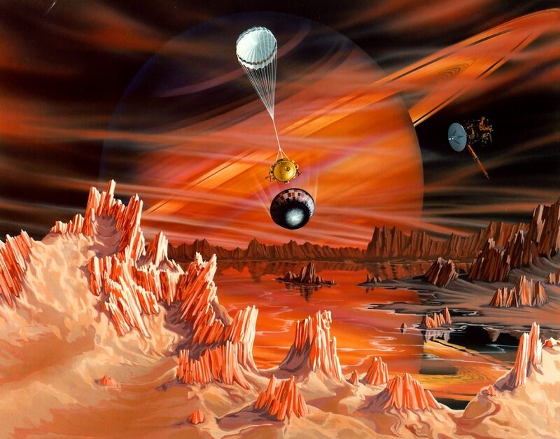 Spacecraft Landing on Titan