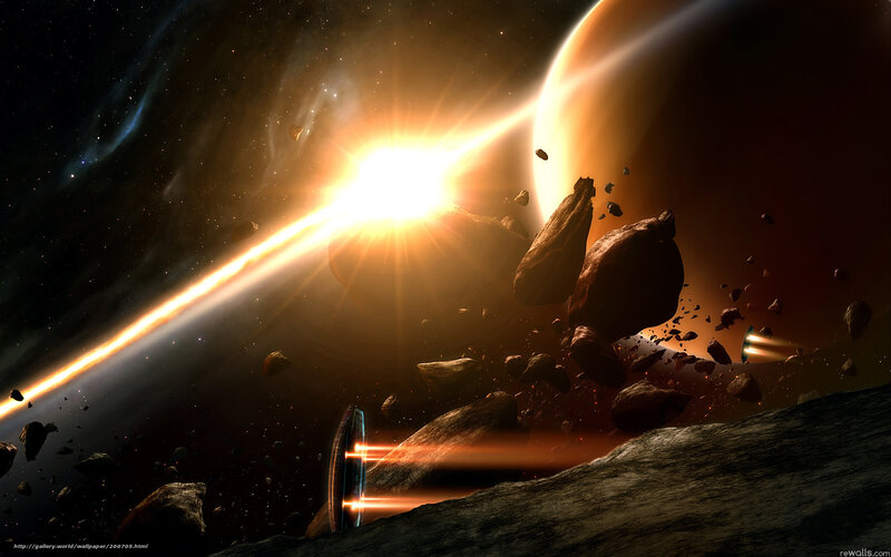 Spacecraft navigating asteroid field