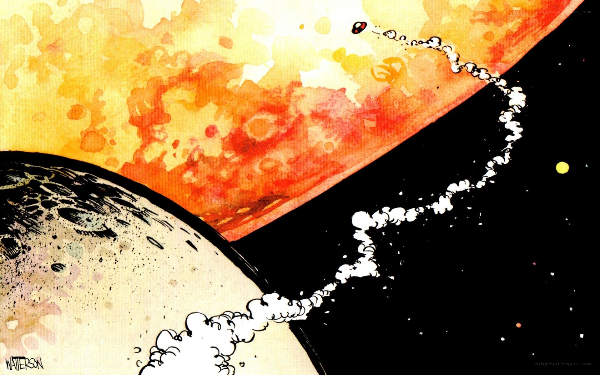 Spacecraft near a planet