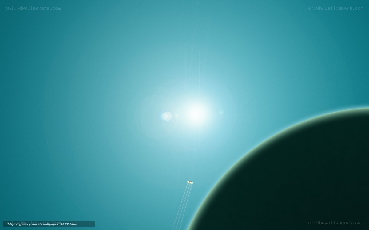 spacecraft near a planet