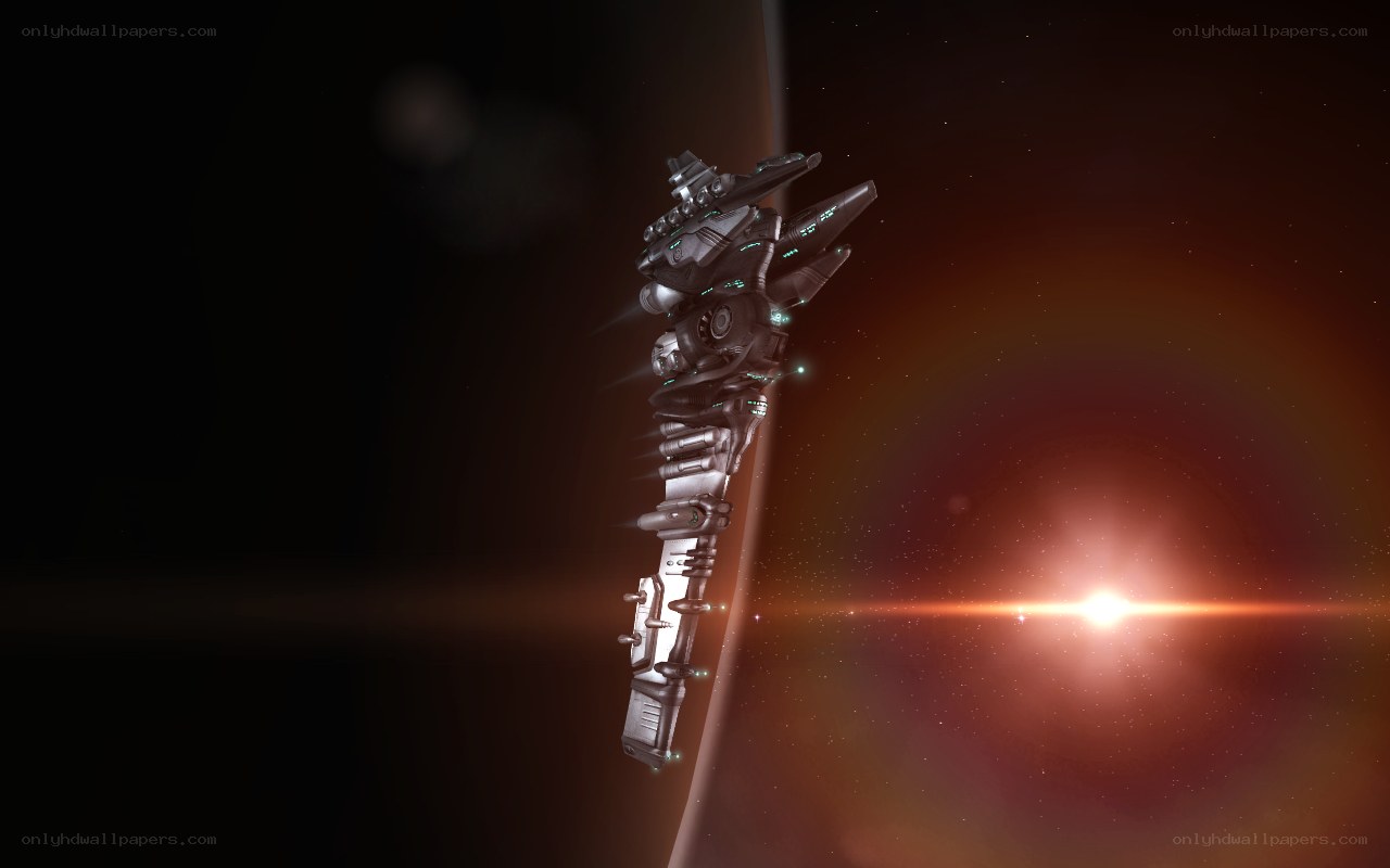 spacecraft near a star